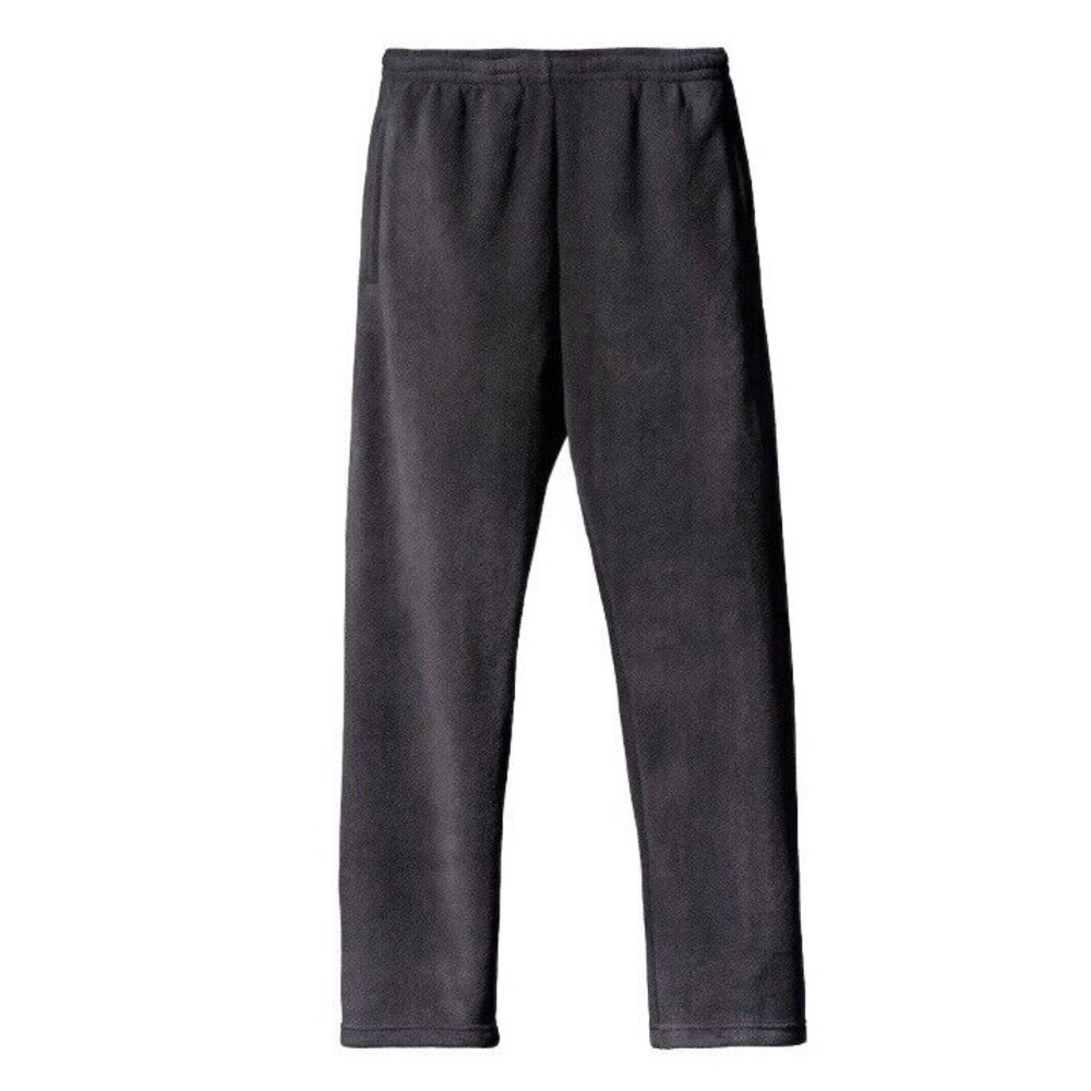 Yeezy Gap Polar Fleece Wide Leg Sweatpants Black MEDIUM